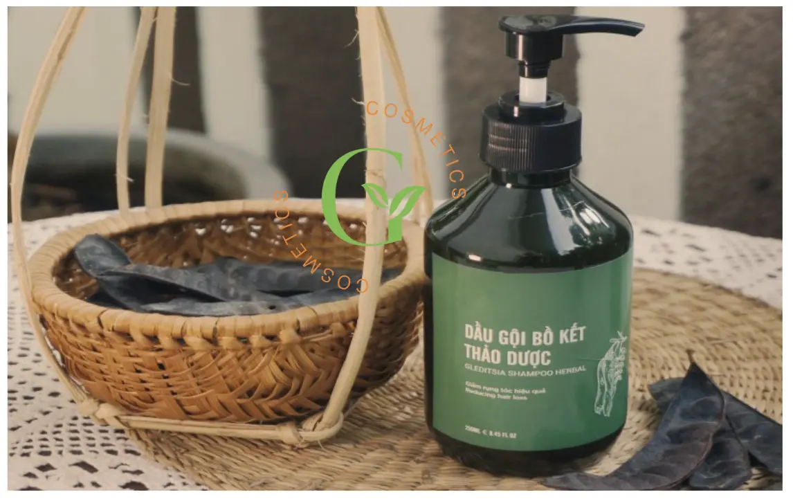 Gia công Dầu gội bồ kết