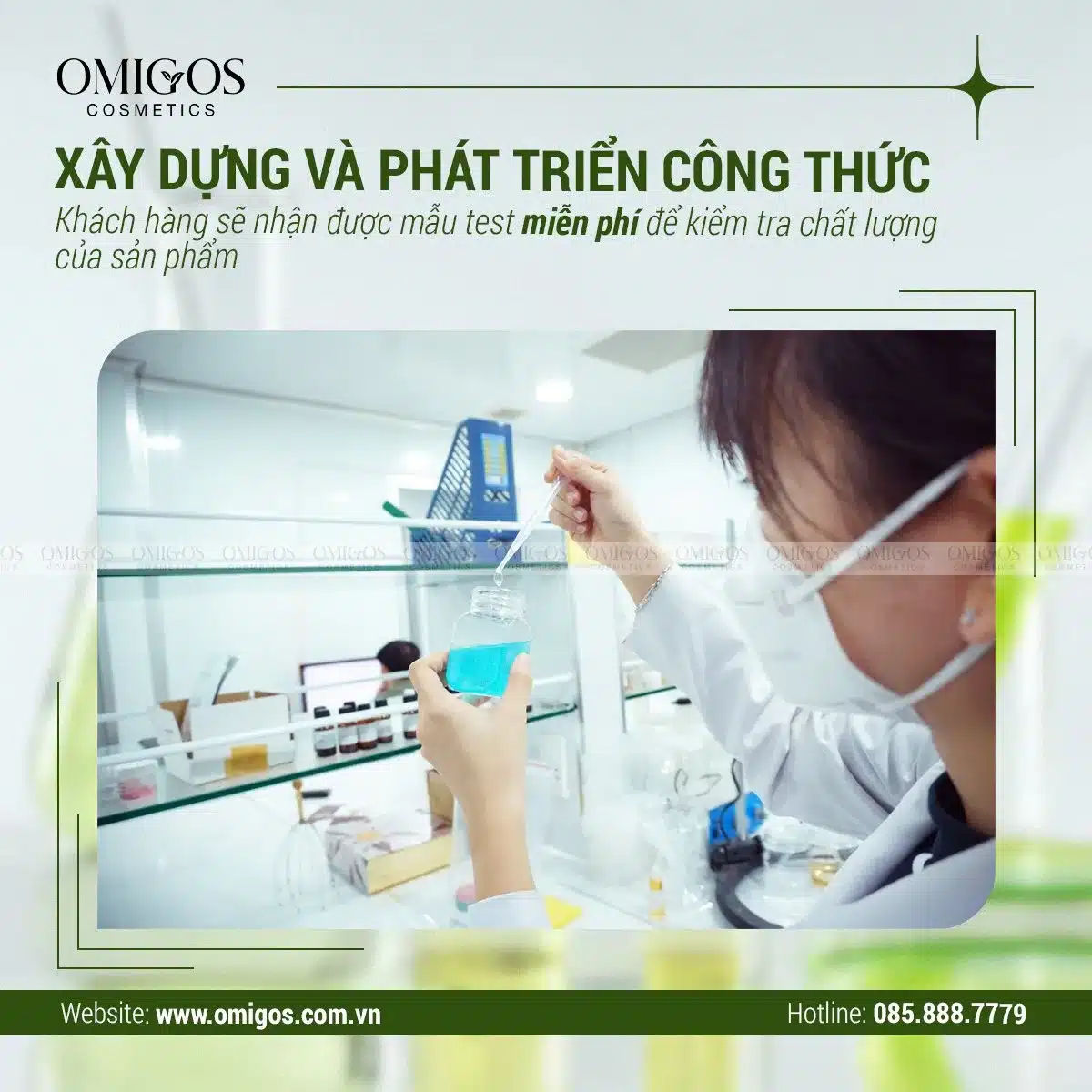 Gửi miễn phí mẫu thử gia công mỹ phẩm đến khách hàng