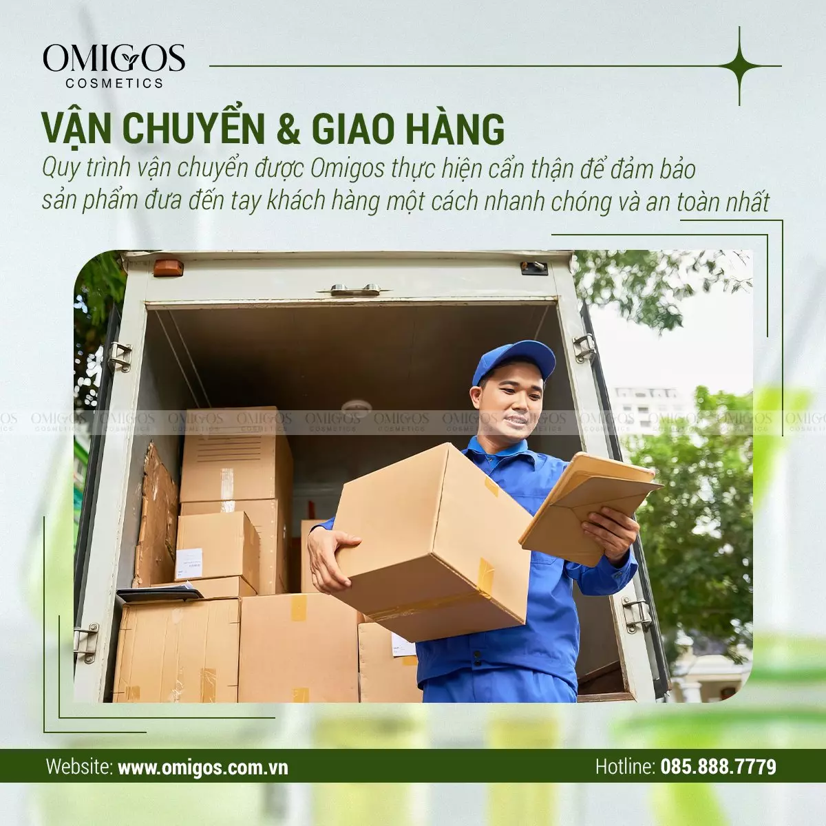 Đóng gói và vận chuyển mỹ phẩm gia công đến tay khách hàng Đóng gói và vận chuyển mỹ phẩm gia công đến tay khách hàng