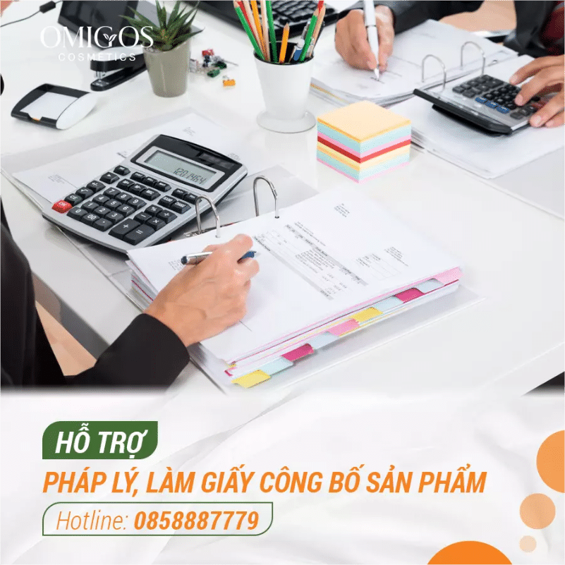 Hỗ trợ pháp lý, làm giấy công bố sản phẩm