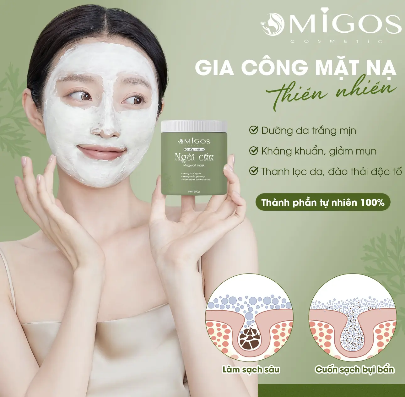 Gia công mặt nạ dưỡng ẩm trọn gói, độc quyền hiệu quả tại Omigos