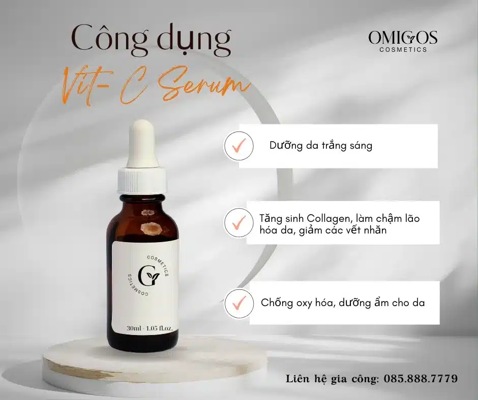 gia công serum hỗ trợ giảm/mờ nám da hiệu quả như thế nào