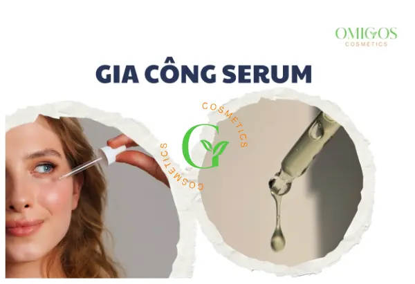Gia công serum dưỡng da chăm sóc da dưỡng trắng Hỗ Trợ Giảm Mụn hiệu quả