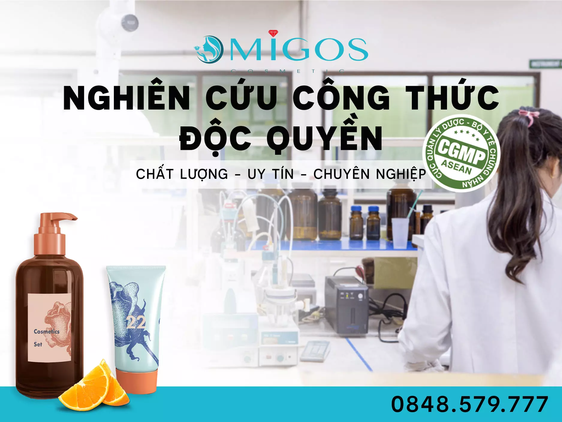 Công thức gia công mỹ phẩm an toàn, đa dạng, hữu dụng