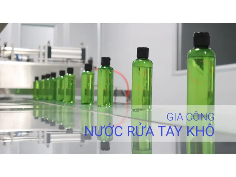 Dự án gia công gel rửa tay khô từ trà xanh