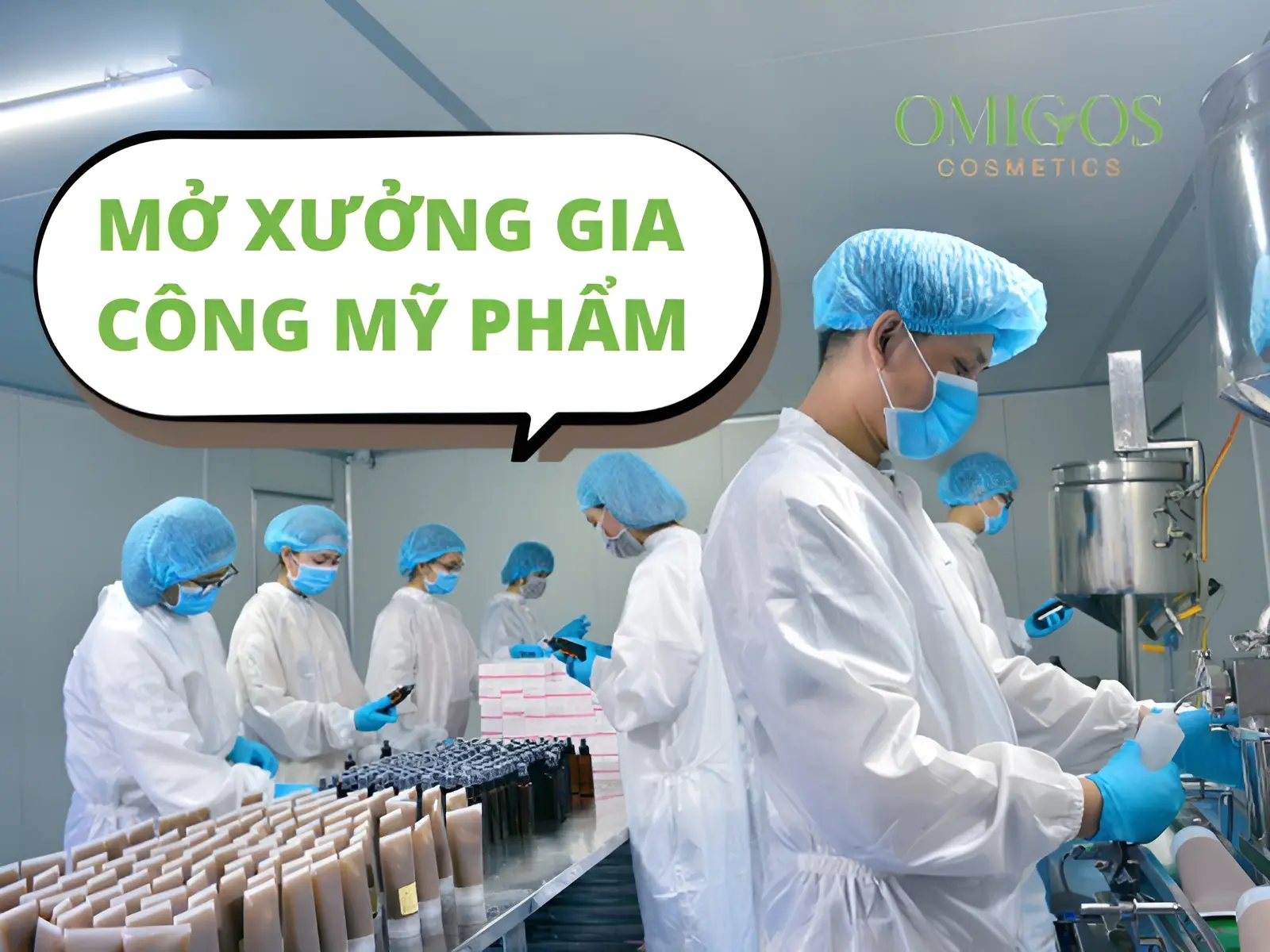 quy trình Mở xưởng gia công mỹ phẩm