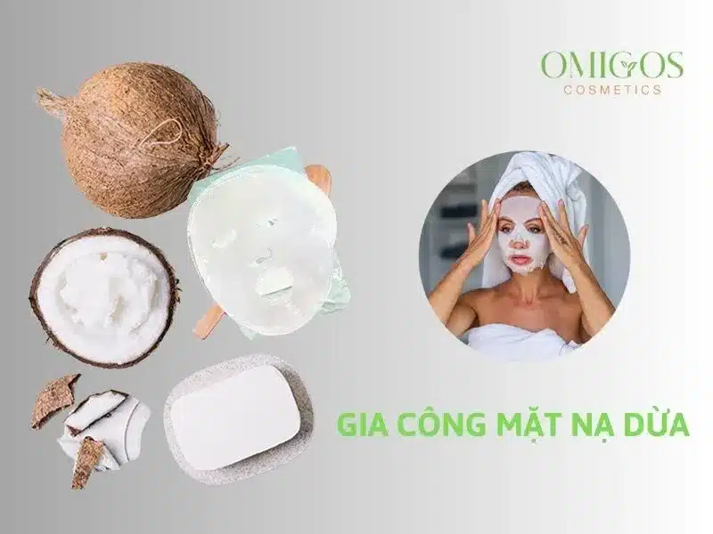 Nhận gia công mặt nạ dừa tươi 100%, chất lượng, giá tốt tại Omigos