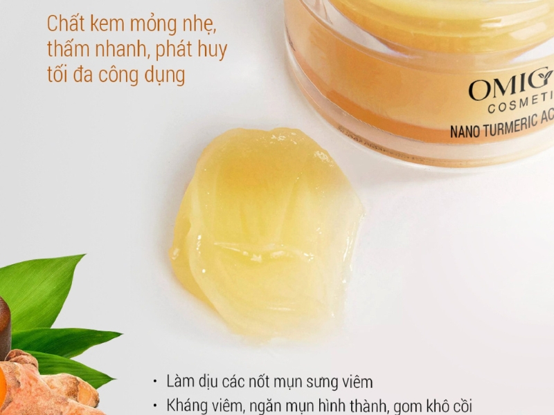 Gia công kem Hỗ Trợ Giảm Mụn chiết xuất từ nghệ cho nam