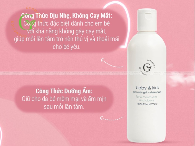 Chai lọ sữa tắm gội cho bé