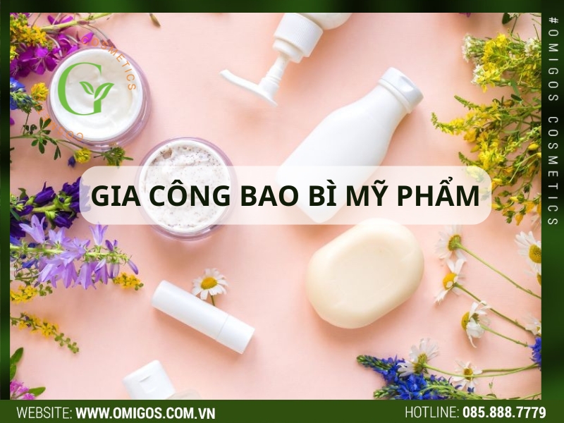 Thiết kế gia công bao bì mỹ phẩm đẹp theo yêu cầu tại Omigos