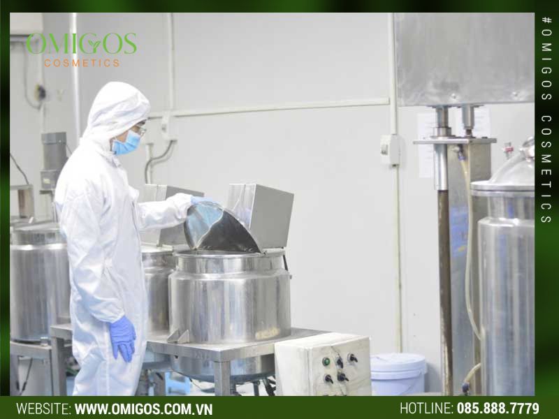 Các bước gia công dầu tẩy trang siêu nhũ hóa