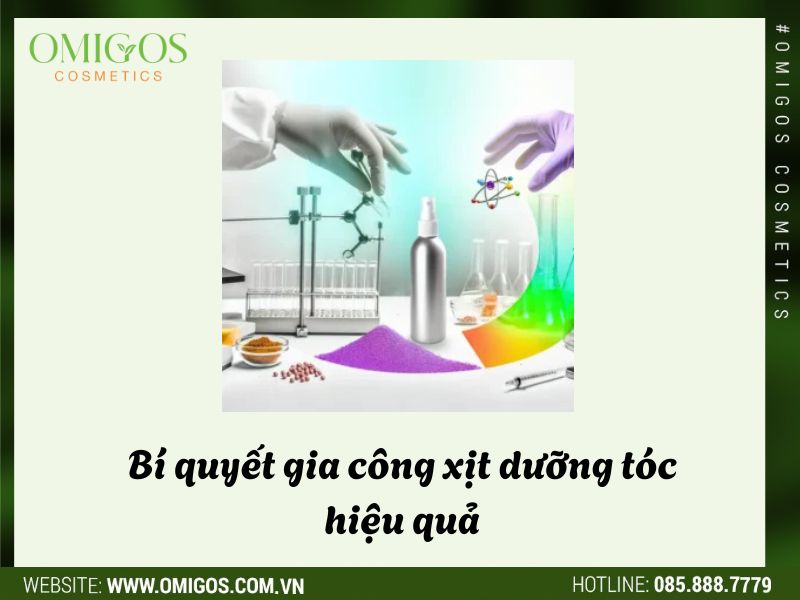 Bí quyết gia công xịt dưỡng tóc hiệu quả