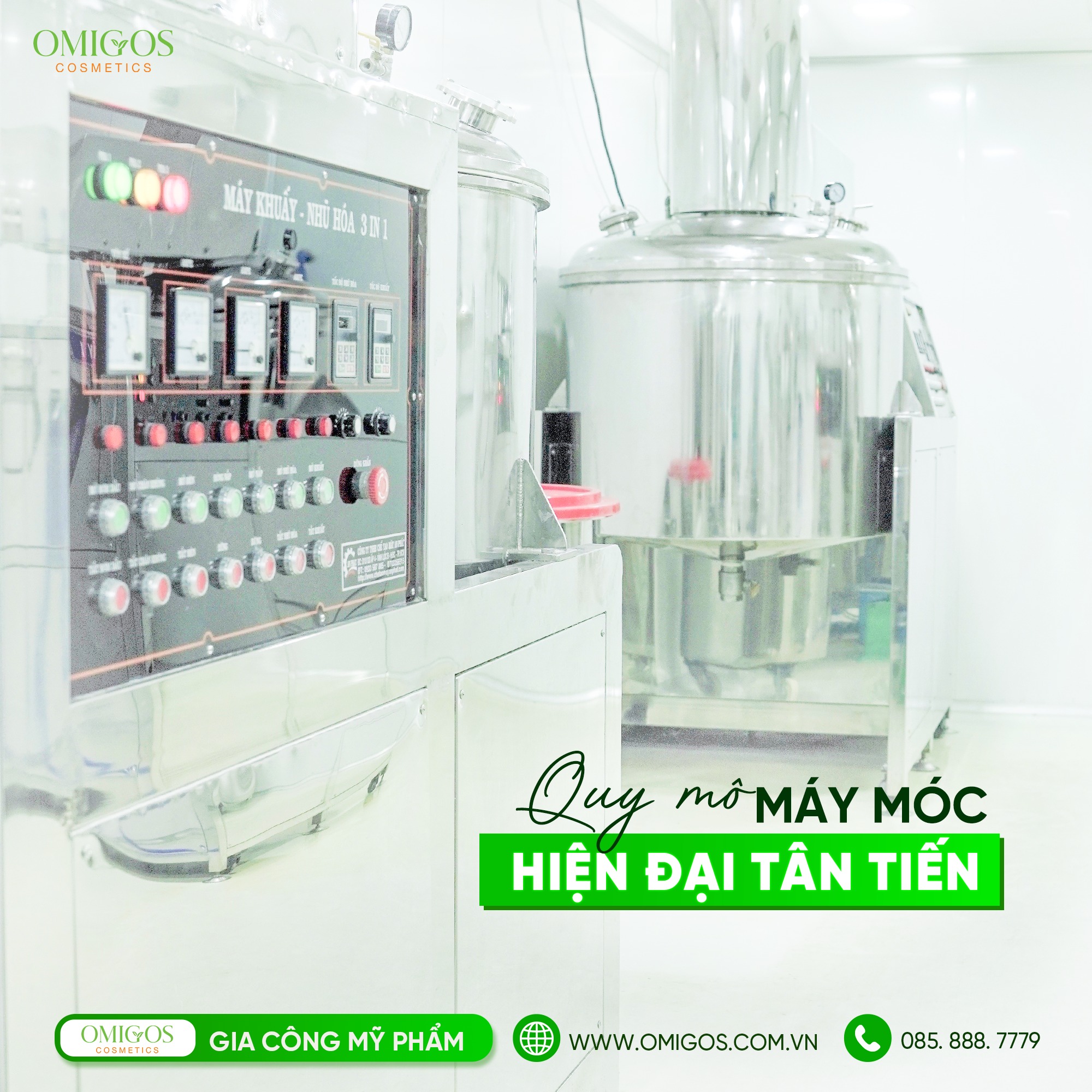 Nhà máy sản xuất được vận hành theo tiêu chuẩn chất lượng nghiêm ngặt, với quy trình khép kín và hệ thống máy móc hiện đại. Mỗi công đoạn đều được kiểm soát chặt chẽ nhằm đảm bảo sản phẩm đạt độ an toàn, ổn định và đồng nhất trước khi đưa ra thị trường.
