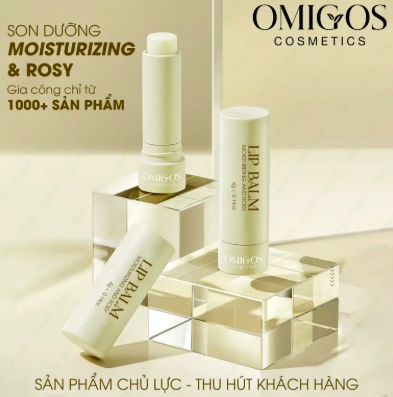 Son dưỡng Omigos có chất son mềm mịn nhiều dưỡng chất, mang đến đôi môi mềm mịn, quyến rũ