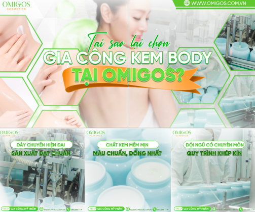 Kem body OMIGOS là sản phẩm dưỡng thể dành cho chăm sóc da toàn thân hằng ngày, tập trung vào khả năng dưỡng ẩm và duy trì làn da mềm mịn