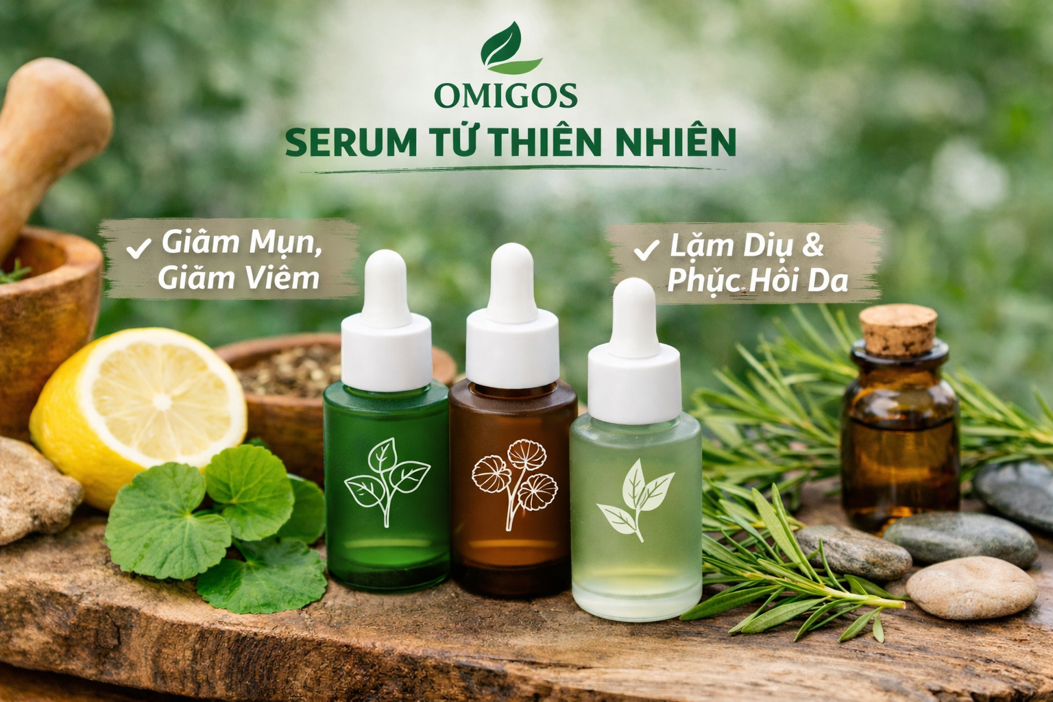 Serum Hỗ Trợ Giảm Mụn giúp làm dịu da, giảm sưng viêm và gom cồi mụn nhanh chóng.Đồng thời hỗ trợ kháng khuẩn, kiểm soát dầu và ngăn mụn quay lại.