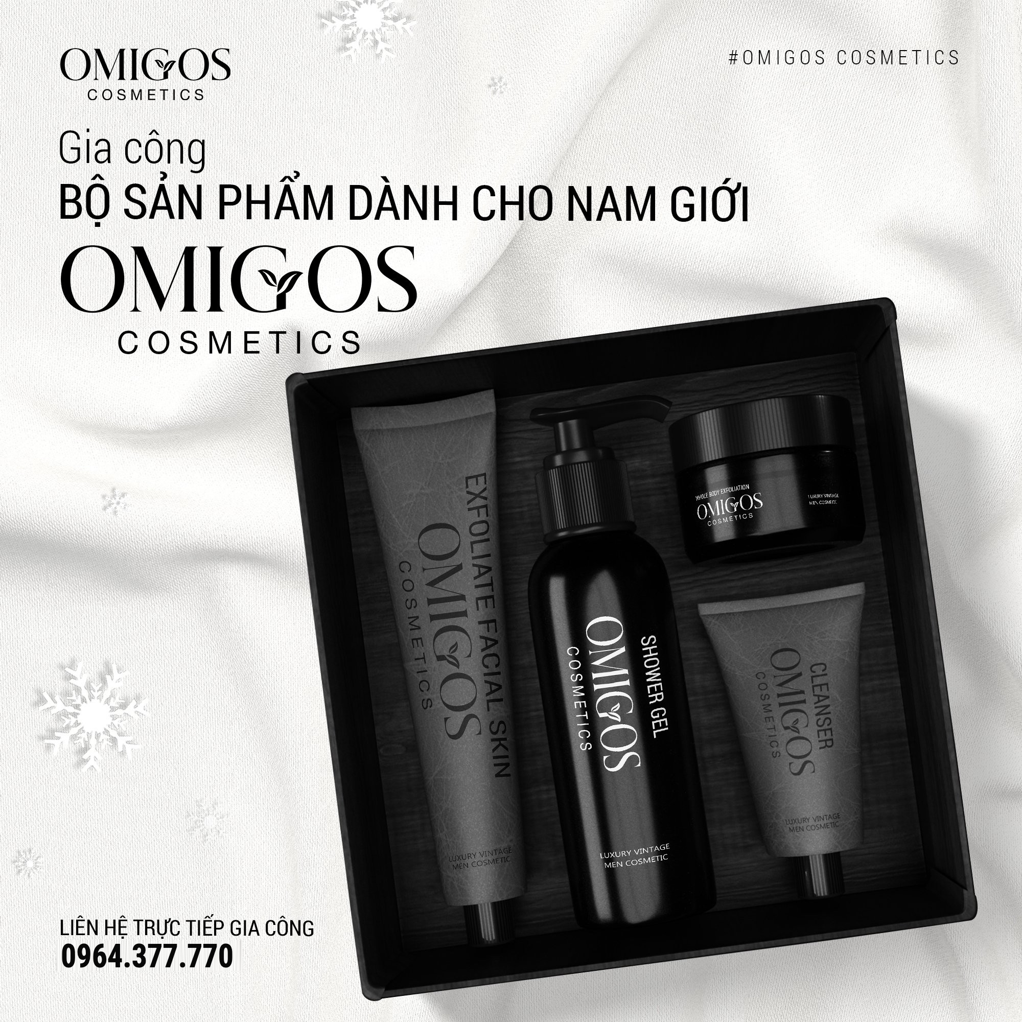 Gia công bộ sản phẩm dành cho nam giới - OMIGOS