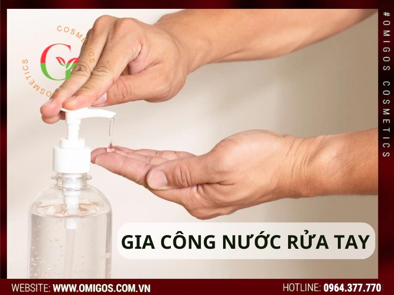 Gia công nước rửa tay trọn gói theo yêu cầu tại Omigos